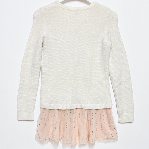 Knitted & Knotted Anthropologie Ballerina Wool Alpaca Ivory Pink Sweater Small - Picture 5 of 13